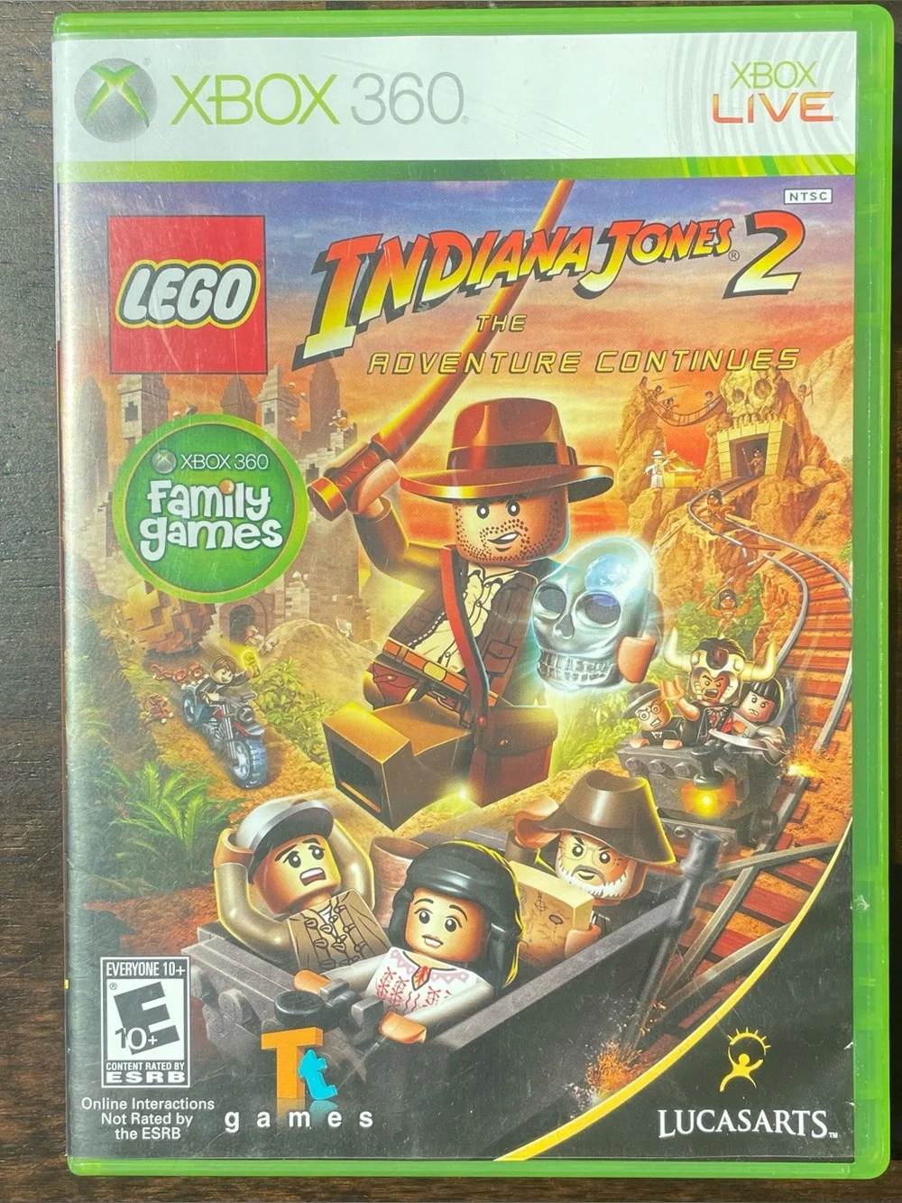 LEGO Indiana Jones 2: The Adventure Continues Xbox 360 No Manual FAST SHIPPING